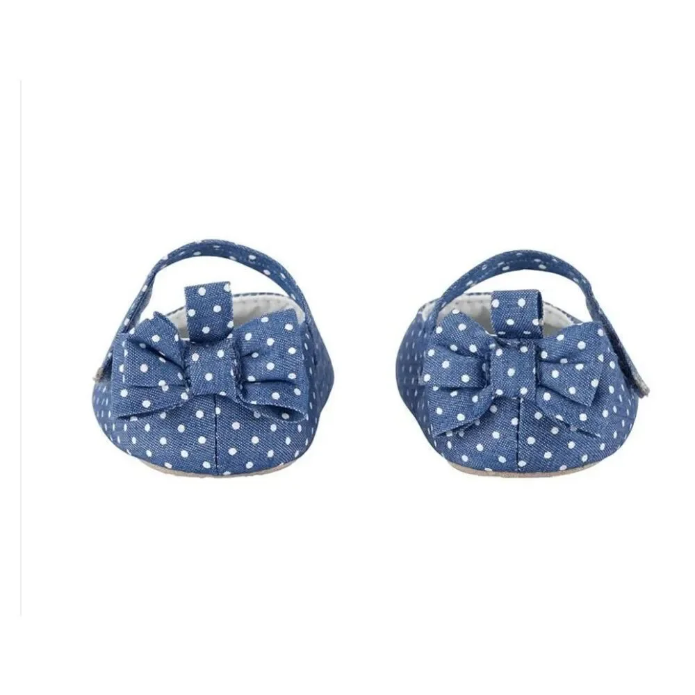 CARTER’S SIZE 9-12M Chambray Mary Jane Crib Shoes - Baby Girl